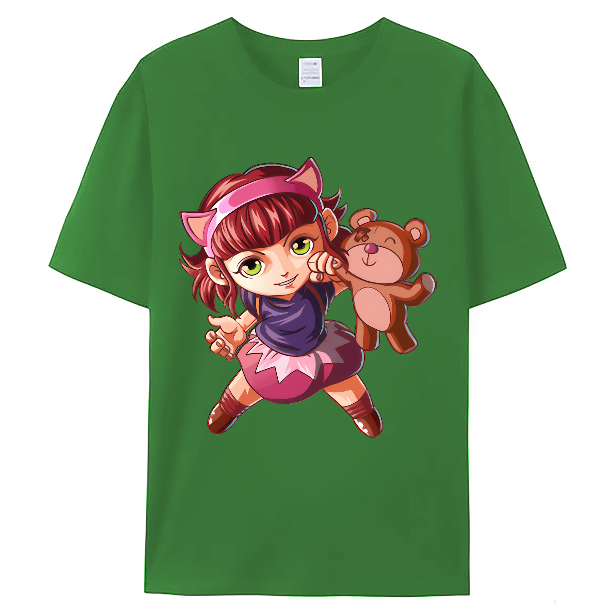 （画像用） リーグ・オブ・レジェンド League of Legends LOL レディースカジュアルプリントTシャツ（綿100％）